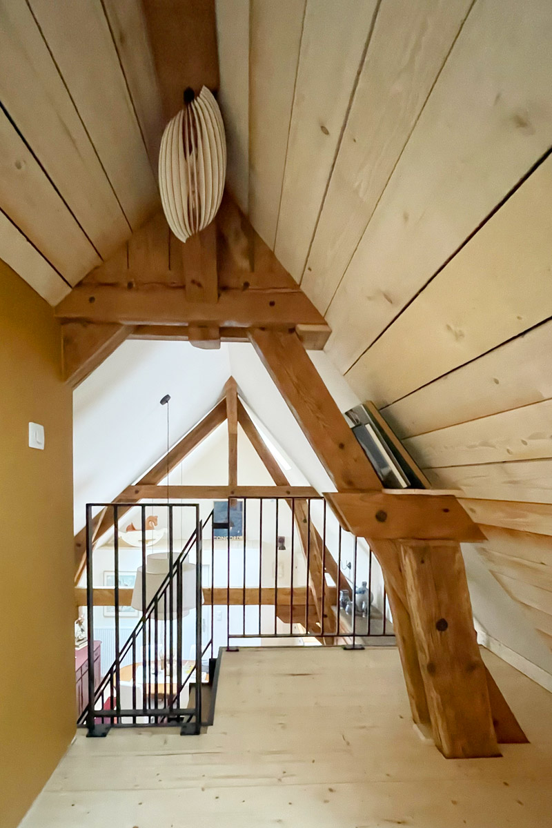 Photo de la vue depuis la chambre Cabane du gîte « À toi l'Aviateur ! » à Wattwiller
