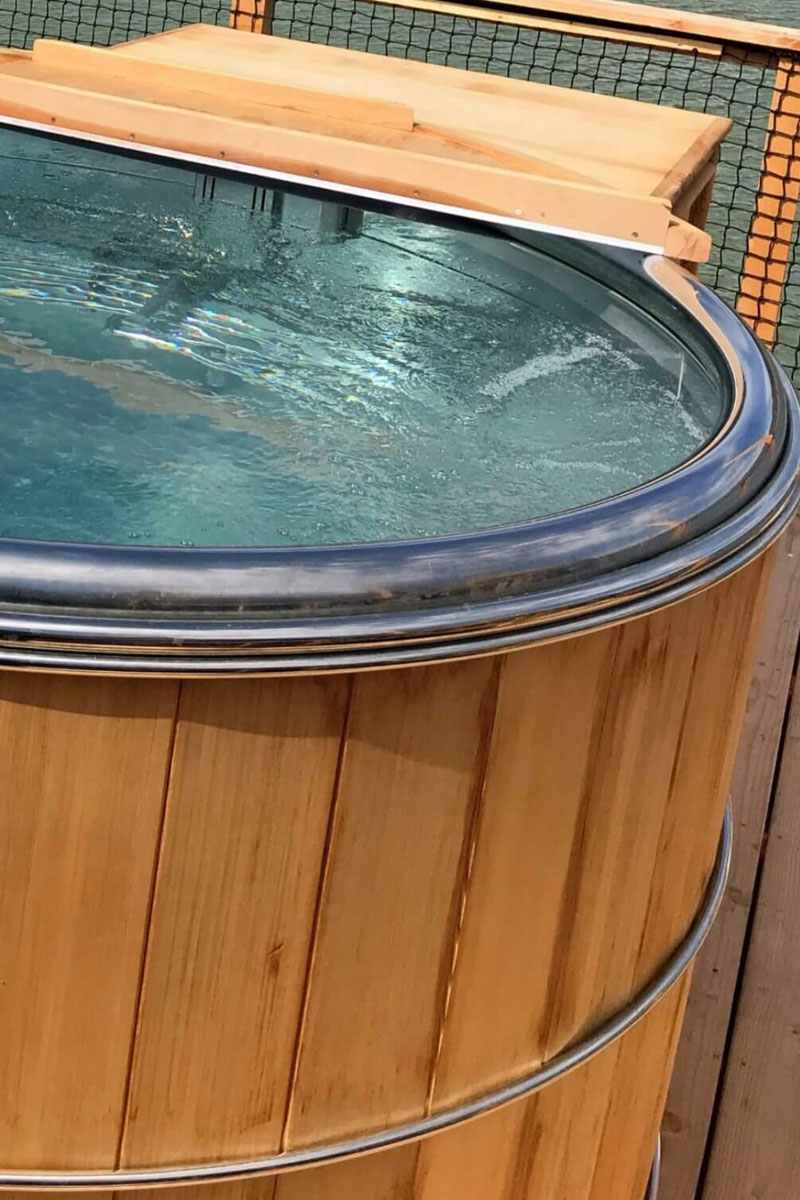 Photo du bain nordique du gîte « À toi l'Aviateur ! » à Wattwiller